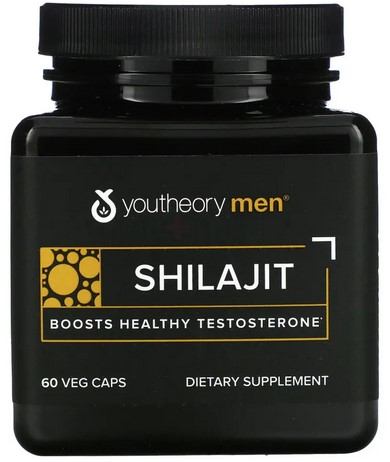 Youtheory Men's Shilajit Advanced - Boosts Healthy Testosterone 60 capsule