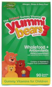 Yummi Bears Yummi Bears Whole Food 90 ct-OUT OF STOCK