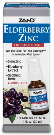 Zand Elderberry Zinc Liquid Lozenge 1 oz