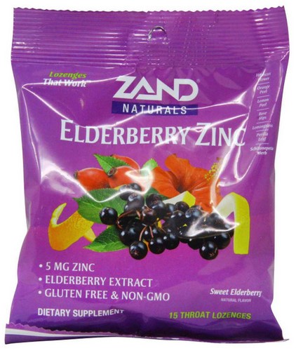 Zand HerbaLozenge Elderberry Zinc 15 loz