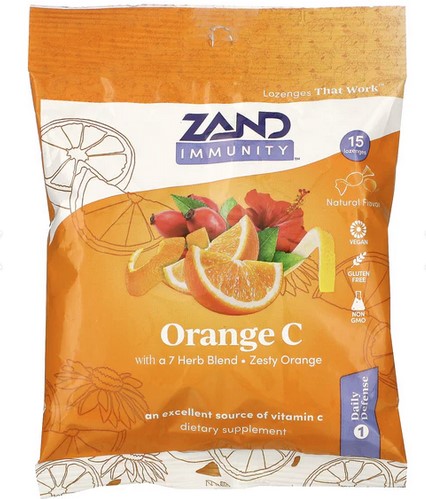 Zand HerbaLozenge Orange C 15 loz