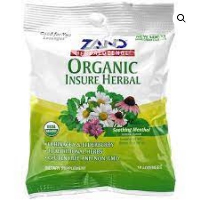 Zand Organic Insure Herbal Lozenge 18 pc