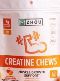 Zhou Creatine Chews 60 Chews Peach Mango 