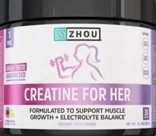 Zhou Creatine For Her 30 Servings 291g  Lychee Lemon  