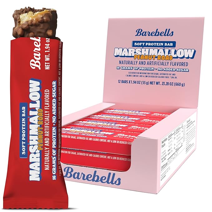Barebells Functional Foods Marshmallow Peanut Road 12 Bars