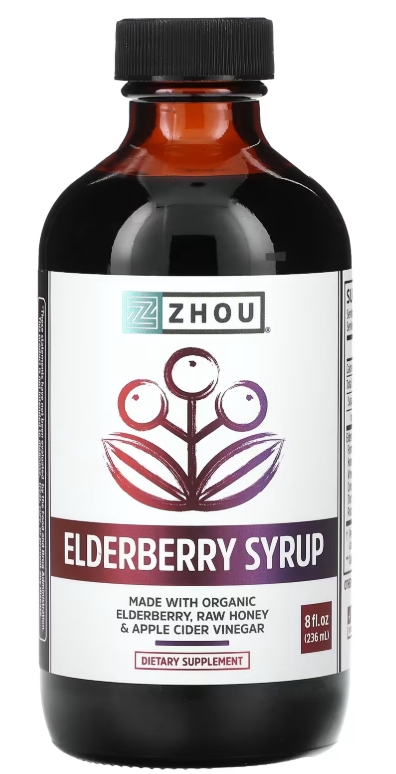 Zhou Elderberry Syrup Elderberry 8 oz