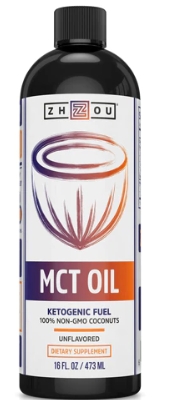 Zhou Mct Oil Unflavored 16 Floz