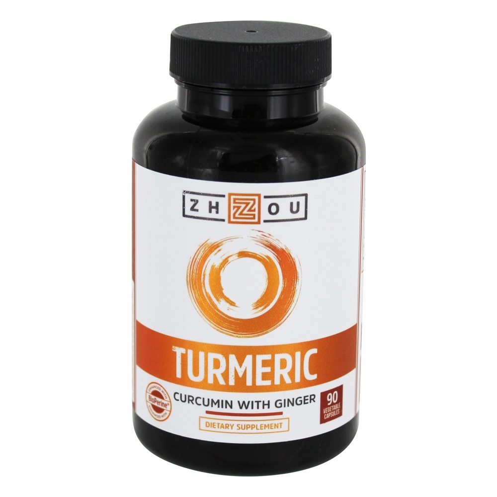 Zhou Turmeric Curcumin w/ Bioperine, Veg Cap (Btl-Plastic) 1650mg 90ct