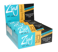 Zing Bars - Peanut Butter Chocolate Chip Size:  12 - 1.76 oz (50g) bars 