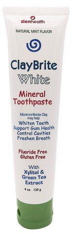 Zion Health Oral Care ClayBrite White  4oz-UNAVAILABLE