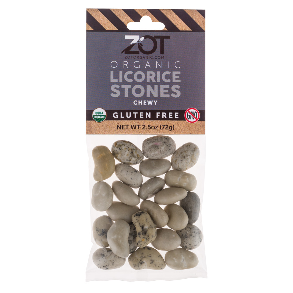 ZOT Organic Chewy Licorice Stones 2.5 oz-OUT OF STOCK