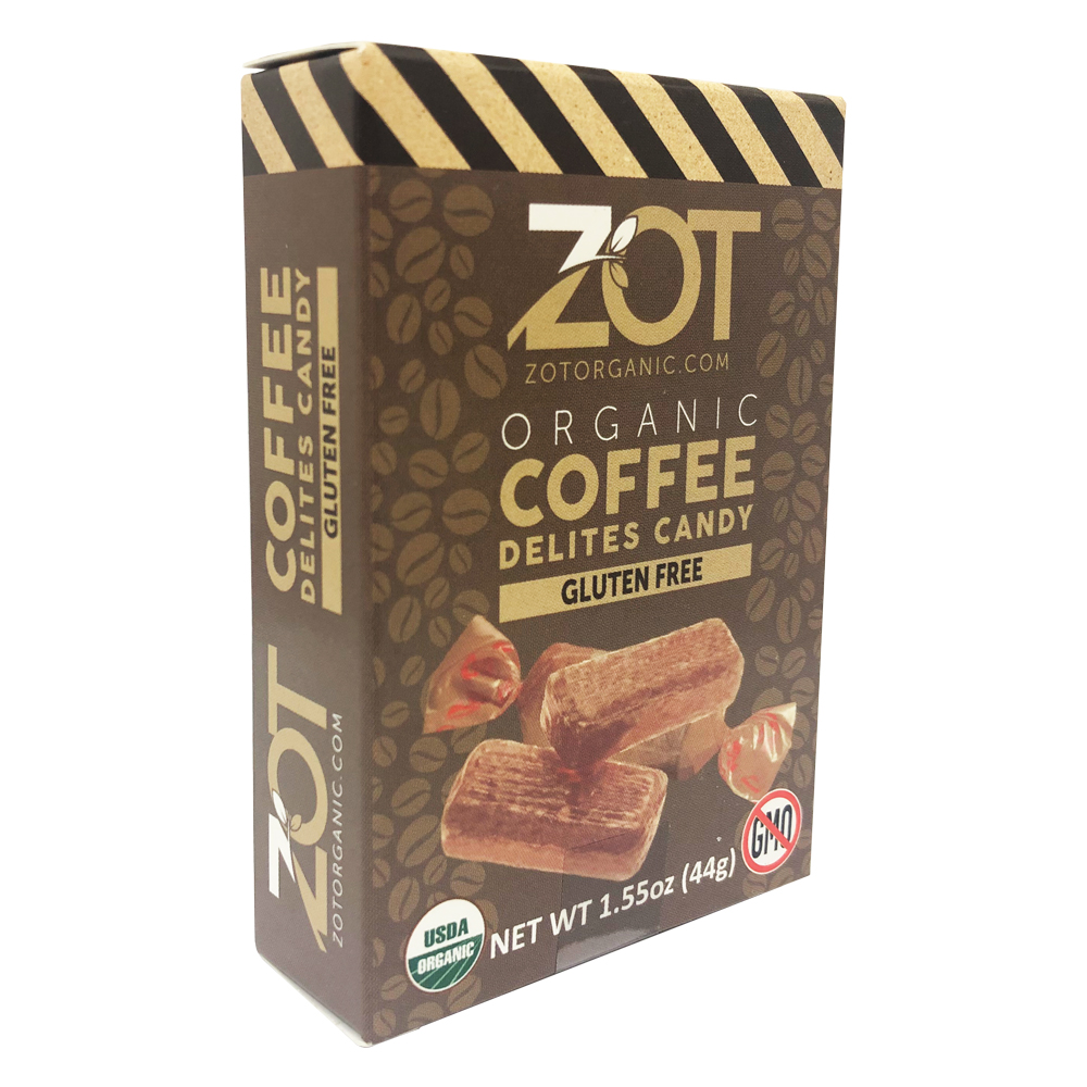 ZOT Organic Coffee Delites Candy 1.55 oz-OUT OF STOCK