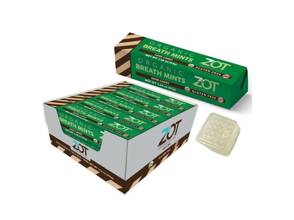 ZOT Organic Hard Candy Breath Mint 10 Pack-OUT OF STOCK