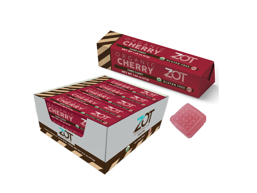 ZOT Organic Hard Candy Cherry 10 Pack-OUT OF STOCK