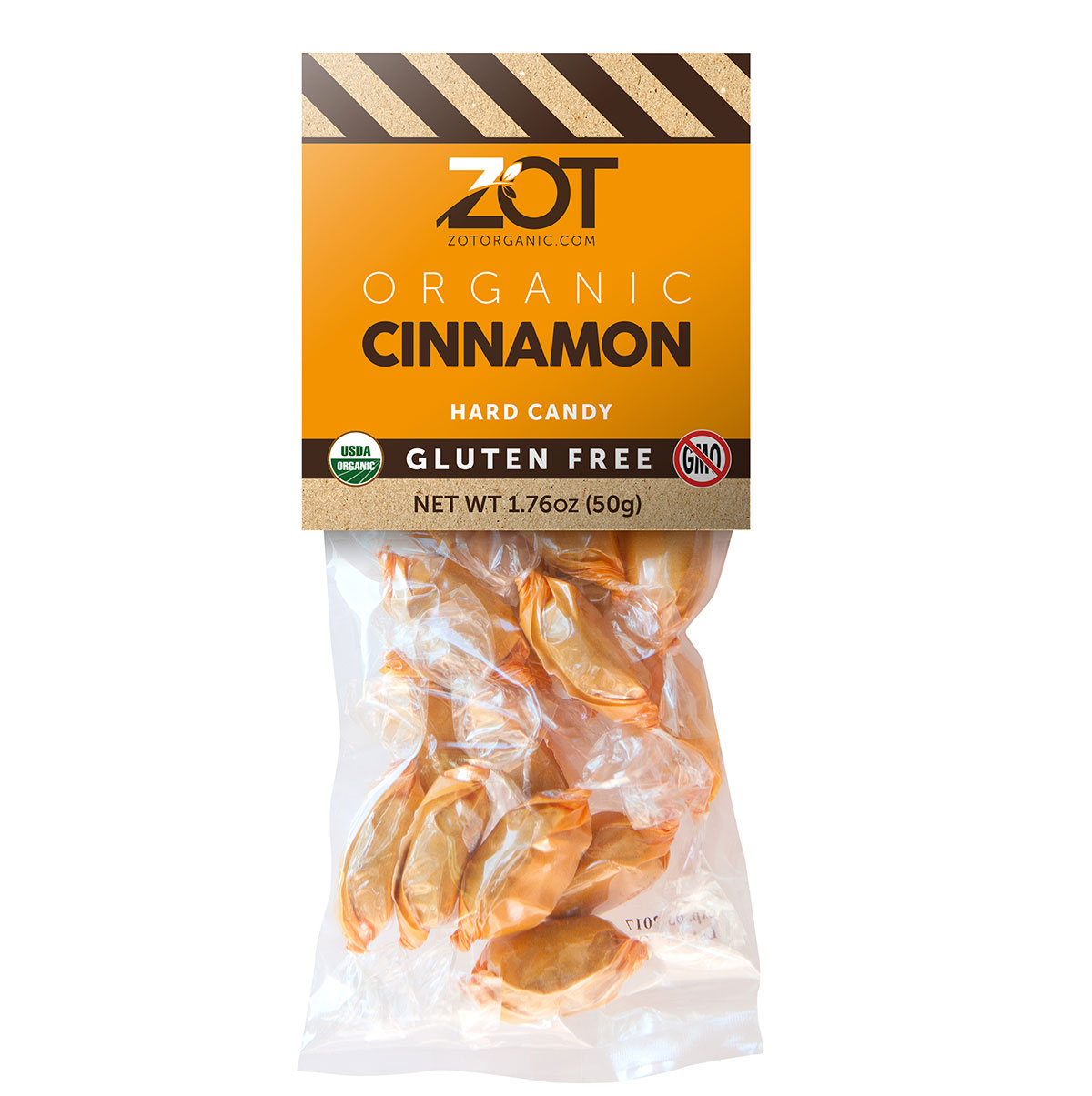 ZOT Organic Hard Candy Cinnamon 1.76 oz-OUT OF STOCK