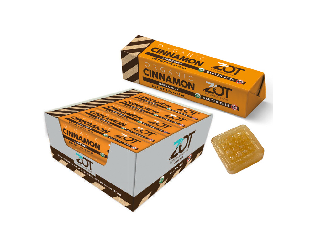 ZOT Organic Hard Candy Cinnamon 10 Pack-OUT OF STOCK
