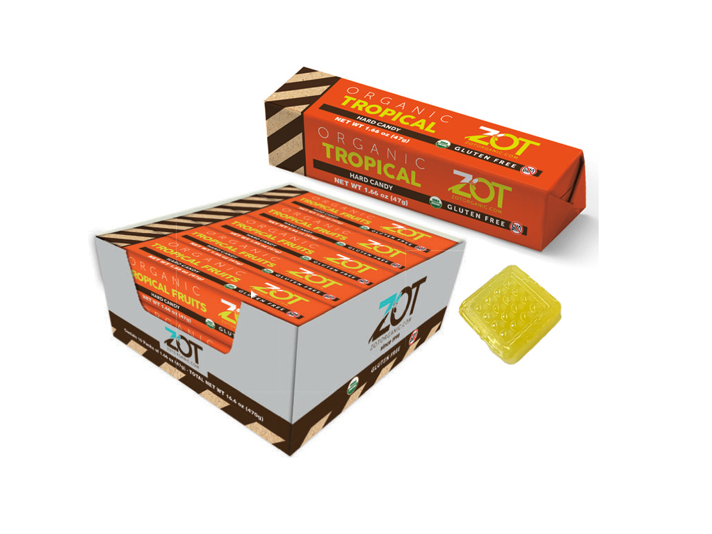 ZOT Organic Hard Candy Tropical Fruits 10 Pack-OUT OF STOCK