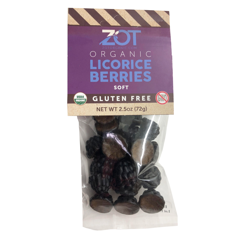 ZOT Organic Soft Licorice Berries 2.5 oz     TEMPORARILY UNAVAILABLE