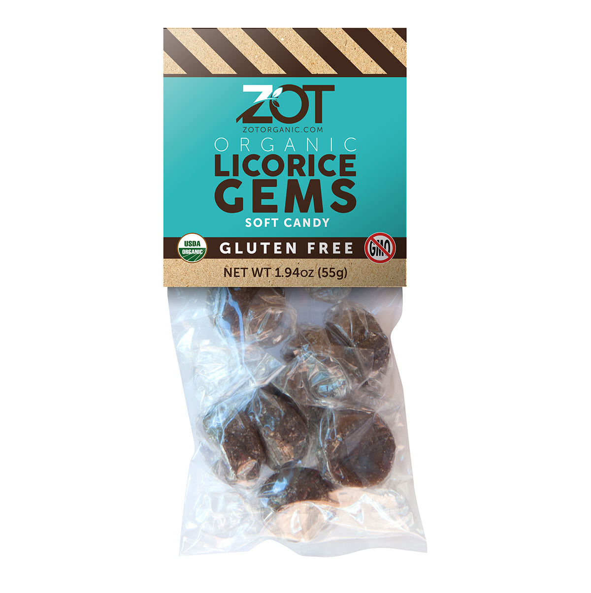 ZOT Organic Soft Licorice Gems 1.94 oz-OUT OF STOCK