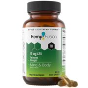 10 mg CBD Oil, 30 Vegetarian Liquid Capsules, HempFusion
