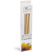 100% Beeswax Hollow Ear Candles, 4 pk, Wally's Natural Products