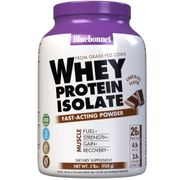 100% Natural Whey Protein Isolate Powder, Natural Chocolate Flavor, 2 lb, Bluebonnet Nutrition
