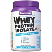 100% Natural Whey Protein Isolate Powder, Natural French Vanilla Flavor, 1 lb, Bluebonnet Nutrition