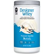100% Premium Whey Protein Powder, French Vanilla, 2 lb, Designer Whey