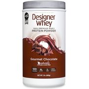 100% Premium Whey Protein Powder, Gourmet Chocolate, 2 lb, Designer Whey