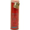 100% Vegetable Palm Wax Chakra Jar Candle, Unscented, Muladhara Money (Red)