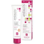 1000 Roses Color + Correct Sheer Tan SPF 30  (CC Cream), 2 oz, Andalou Naturals