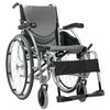 16 x 17 Inch, Ergonomic High Strength Light Weight Wheelchair, K0004/K0005, Fixed Arms & Swing-away Footrests, Burgundy Frame