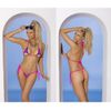 2 Piece Set Swimwear, One Size, Neon Pink