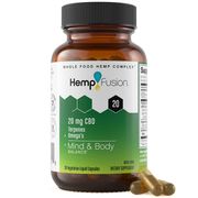 20 mg CBD Oil, 30 Vegetarian Liquid Capsules, HempFusion
