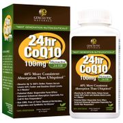 24 Hour Nano Microactive CoQ10 100 mg, 60 Veggie Capsules, Genceutic Naturals