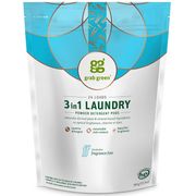 3 in 1 Laundry Powder Detergent Pods, Fragrance Free, 24 Loads, 13.5 oz (384 g), Grab Green