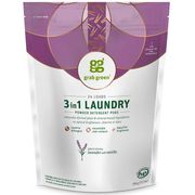 3 in 1 Laundry Powder Detergent Pods, Lavender with Vanilla, 24 Loads, 13.5 oz (384 g), Grab Green