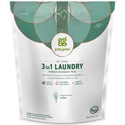 3 in 1 Laundry Powder Detergent Pods, Vetiver, 60 Loads, 2 lb 2 oz (960 g), Grab Green