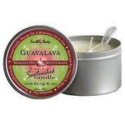 3-in-1 Suntouched Massage Candle with Hemp & Soy, Guavalava, 6.8 oz, Earthly Body