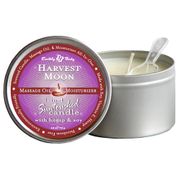 3-in-1 Suntouched Massage Candle with Hemp & Soy, Harvest Moon, 6.8 oz, Earthly Body