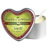 3-in-1 Suntouched Massage Candle with Hemp & Soy Heart Shaped, Naked in the Woods