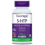 5-HTP Fast Dissolve 100 mg, Wild Berry Flavor, 30 Tablets, Natrol