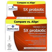 5X Probiotic Digestive Care Supplement, 84 Capsules, Member's Mark