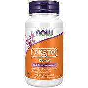 7-Keto 25 mg for Weight Management, 90 Veg Capsules, NOW Foods