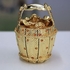 A Bucket of Gold Ingot Gilt Jewelry Gift Box with Fine Crystals