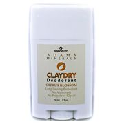Adama Minerals Clay Dry Deodorant, Citrus Blossom, 2.5 oz, Zion Health