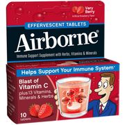 Airborne Effervescent Tablets - Very Berry, 10 Tablets