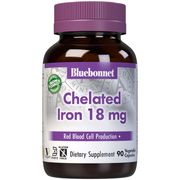 Albion Chelated Iron 18 mg, 90 Vcaps, Bluebonnet Nutrition