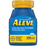 Aleve Naproxen Sodium 220 mg, Pain Reliever/Fever Reducer, 320 Caplets