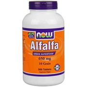 Alfalfa 10 grain 650 mg, Value Size, 500 Tablets, NOW Foods